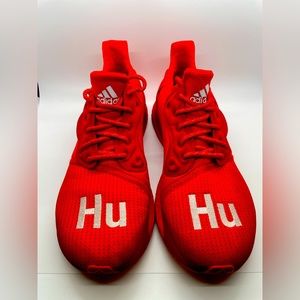 2019 Mens Adidas Pharrell x Solar Hu Glide 'Red’ Size 8